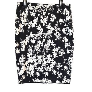 White House Black Market‎ Floral Print Pencil Skirt Career Wear